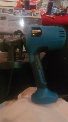 An upclose look at this electric spray gun! LEMNISCATE Electric Paint Sprayer Gun for House Painting