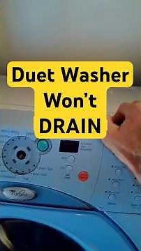 How To Easily Fix A Duet Washer That Won’t Drain #washers #wontdrain #whirlpool