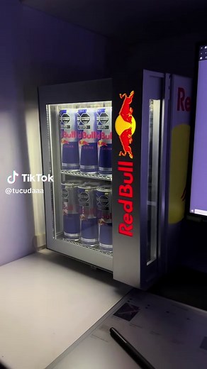 #redbull #fridge #cooler #setup