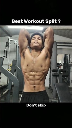 There is a correct way to finding out ur best workout split #shorts#gym #workout #information