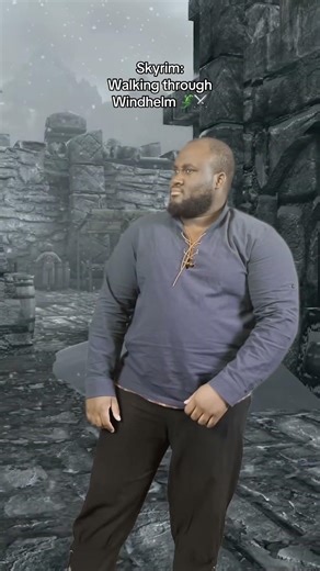 Skyrim: Walking through Windhelm be like #skyrimmods #skyrimspecialedition