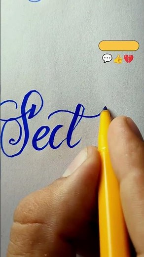 how to write section with cut marker 📑💯💀 #shorts#calligrphylearning