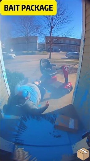 Porch exploding package box with glitter🏳️‍🌈✨🦄#porchpiratecaught #glitter #package #prank #fyp