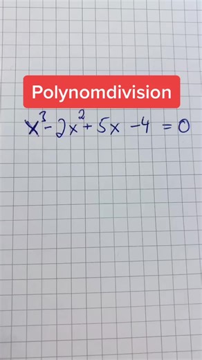 Polynomdivision Beispiel🎬🚀🎓😎 #MathebyDanielJung #Mathe #Mathematik #lernen #mathetutorial #Polynomdivision