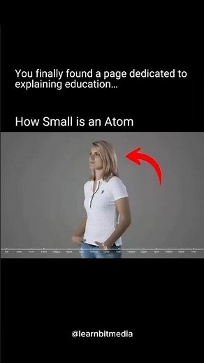 How small is an Atom? ⚛️🔬