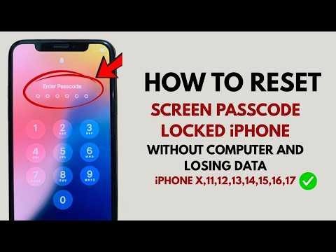 How To Reset Screen Passcode Locked iPhone Without Computer And Losing Any Data - All Models - 2026