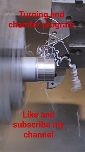 turning and chamfer program seen my channel me like and subscribe my channel