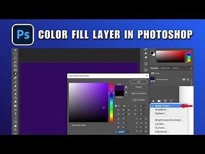 How to Color Fill Layer in Photoshop 2026