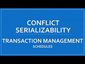 Conflict Serializability in Transactions: Explained with an Example