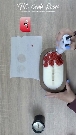 How I Made Wax Roses Stick to My Candle So Easily!