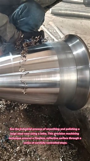 ​Precision Machining: The Lathe Polishing Process #metal #decoration #decor #asmr #satisfying #how