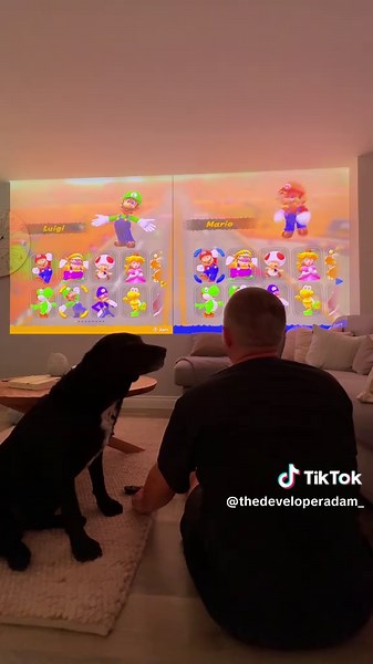 A good projector can do it all 🎥 This is the VisionMaster Pro2, a 4K Projector with amazing quality. I'm no stranger to a big picture, but this thing can go up to 300