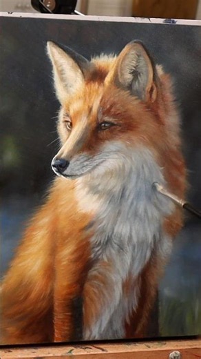 How I paint a fox | underpainting Technique