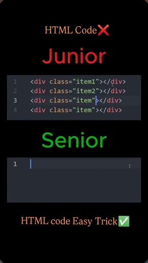 HTML Explained 💻 | Junior❌ vs Senior Developer✅