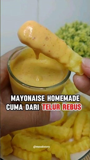 Bikin mayonaise homemade pakai telur rebus #mayonaise #mayonaiseviral #mayonaisetelur