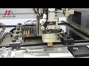 2024 Seamark Full auto BGA Rework station ZM R9100 including Dipping flux and tin removal