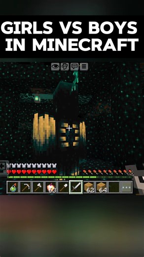 When Girls & Boys Play Minecraft 😂