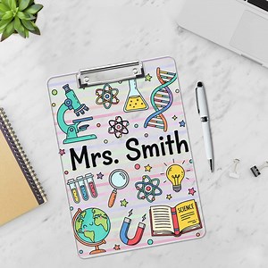 Personalized Science Teacher Clipboard, Custom Acrylic Back to School Gift, Science Classroom Decor, Teacher Appreciation Present - Etsy Canada