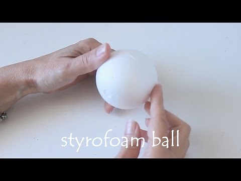 DIY - Christmas Ornaments with Styrofoam Balls - Christmas 2020 - Easy Christmas Crafts