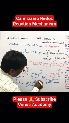 Cannizzaro Reaction Mechanism #namereaction