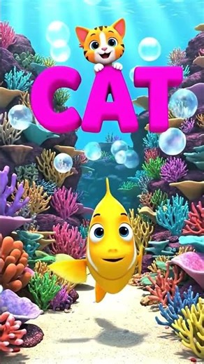 Finny Fish’s Bubble Words 🐠🫧 | Simple Words for Kids