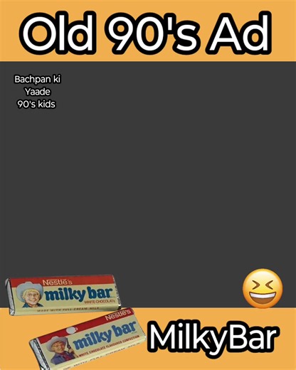 218K views · 5K reactions | 7Milkybar old 90s Ad 藍️...
