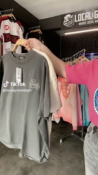 Waves Don’t Stop Script Tee! Naka-embroid ang DBTK sa side. Available in gray and cream!