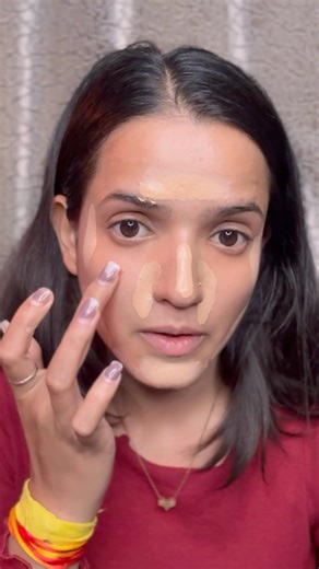 Tried Viral Chinese Viral Makeup ❤️ #shorts #nandiniguleria