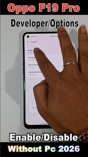 How to Oppo F19 Pro Enable/disable The Hidden Developer, Options/Usb Debugging in Oppo F19 Pro 2026