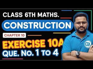 Live || Class 6 Maths | RS Aggarwal Chapter 10 Construction | Exercise 10A Q1 to Q4 | Step-by-Step
