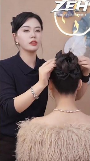 Easy Hair Bun Tutorial for Beginners | Quick & Stylish Bun in 34 Seconds #shorts #beauty