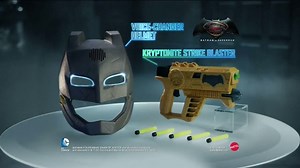 Batman v Superman Helmet & Strike Blaster TV Spot, 'Villains Beware'
