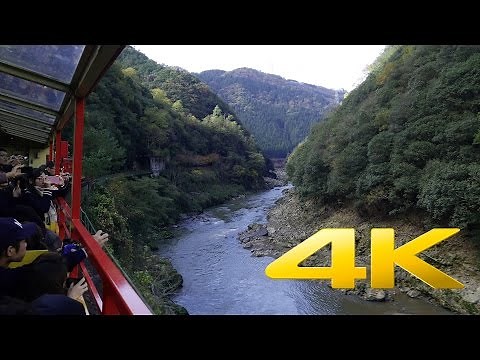 Kyoto Kameoka Sagano Romantic Train - 嵯峨野観光鉄道 - 4K Ultra HD