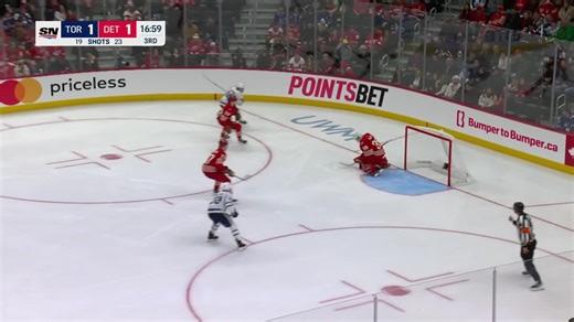 Bobby McMann with a Goal vs. Detroit Red Wings