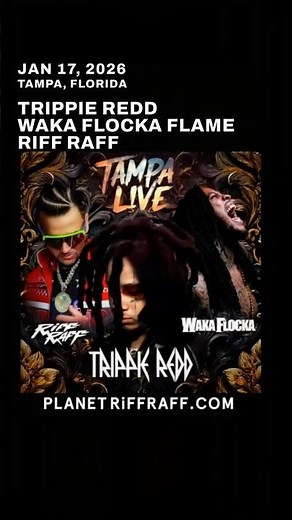 Tampa Live 🔥 Trippie Redd, Waka Flocka & Riff Raff | Jan 17 @ The Cuban Club