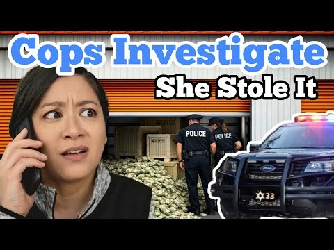 SHE STOLE IT ALL ... COPS CALL TO INVESTIGATE