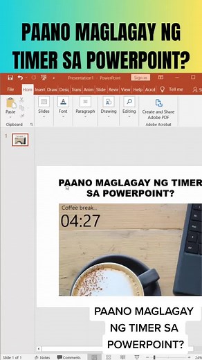 PAANO MAGLAGAY NG TIMER SA POWERPOINT? #timer #powerpoint #powerpointtutorial #powerpointtricks #powerpointideas #countdowntimer #powerpointtips