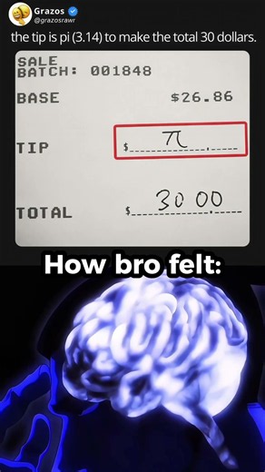 Using pi for the perfect tip 🥧 #act