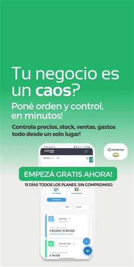 ¿Querés saber cuánto ganás con tu emprendimiento? ¿Necesitás ordenarte y simplificar la gestión para poder crecer? Nuestro software de gestión en la nube te ayuda a automatizar la gestión tu emprendimiento. Costos, Precios, Ganancias, Inventario, Ventas, Gastos, Facturación Electrónica, y mucho más! Usá gratis el Plan Inicial, o probá 15 días gratis cualquier otro plan. | Gestión Moda