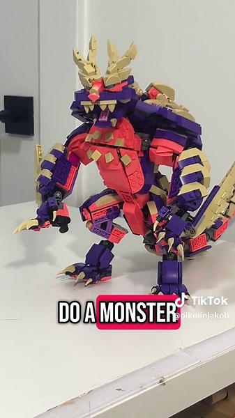 LEGO MAGNAMALO: Monster Hunter Build Instructions