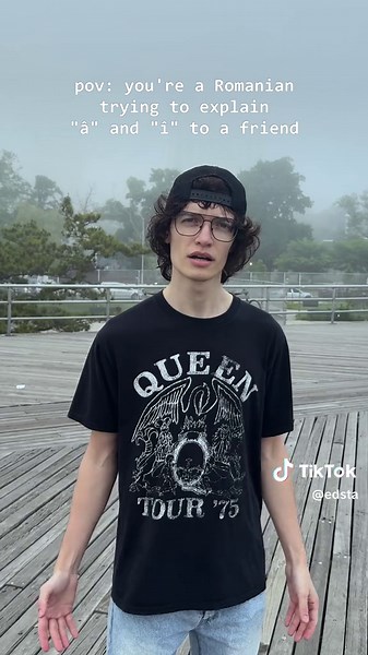 Romanians explaining how to pronounce their alphabet. 🇷🇴 The Romanian alphabet has five extra letters with special characters. They are Ă, Â, Î, Ș, and Ț. Follow me for more Romanian! #romanian #romanianguy #nyc #newyorkcity #madeinromania #bucharest #language #learn #alphabet #words