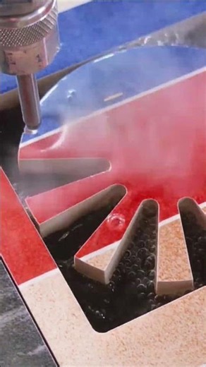 Amazing Water Cutting Creates Stunning Ceramic Tile Designs