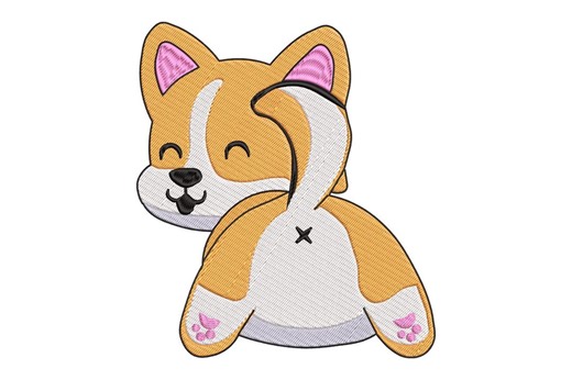 Corgi Dog Machine Embroidery Design, Instant Download - Etsy