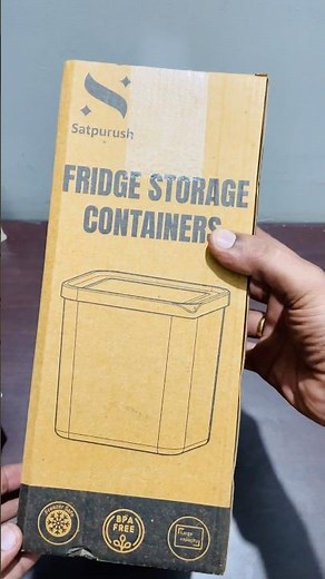 Fridge Storage Containers for Vegetables 1200 ml (Pack of 6) Refrigerator Organiser Boxes#unboxing