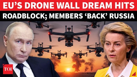 The #European Union’s dream project ‘The Drone Wall’ aimed to protect the eastern flank has reportedly hit a roadblock. Per reports, there has been scepticism even from big nations like #Germany and #France over the viability of the project. The proposed European Drone Defence Initiative faces cost, coordination, and political resistance. | The Times of India | World | Facebook