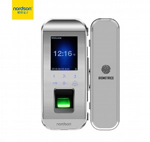 [Hot Item] Optical Intelligent Fingerprint Safe Password Card RFID Swing Glass Door Handle Lock System Machine Prices in Sri Lanka