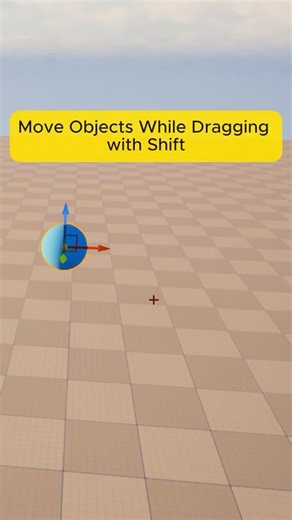 Move Objects While Dragging with Shift #gamedevelopment #ue5 #gamedevblog #3dgamedevelopment