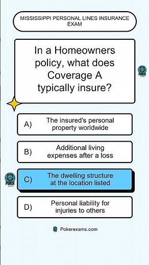 Mississippi Personal Lines Insurance Exam
