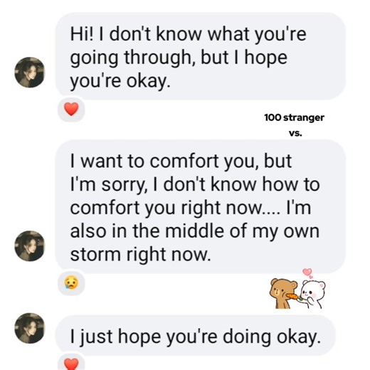 100 stranger vs.⬇️ | Sheena Writers