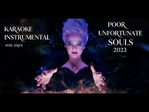Poor Unfortunate Souls | Karaoke Instrumental (with lyrics) | Melissa McCarthy | 2023